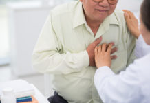 Older man having cardiac arrest
